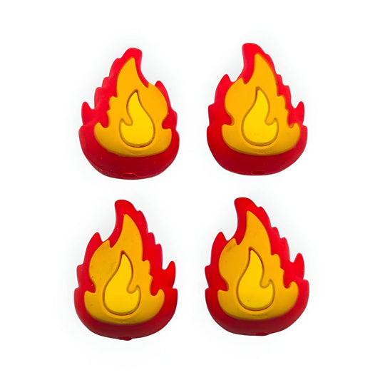 Flamin Hot Silicone Focal Beads