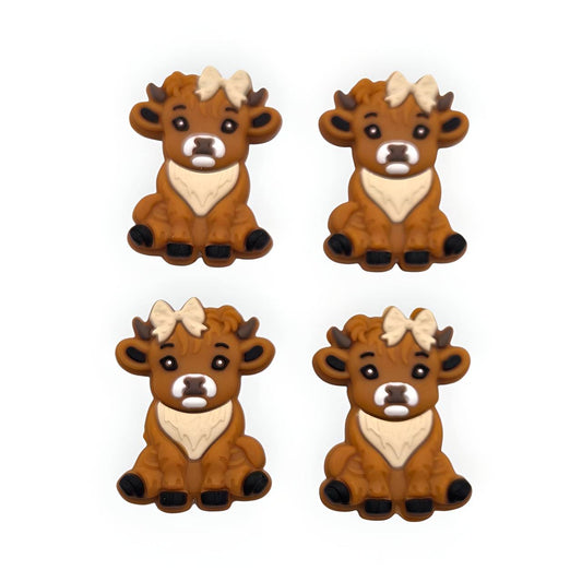 Moo-La-La Silicone Focal Beads