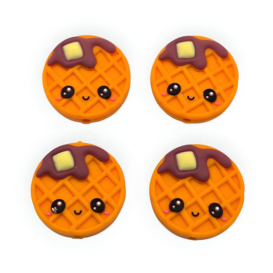 Waffle Goals Silicone Focal Beads