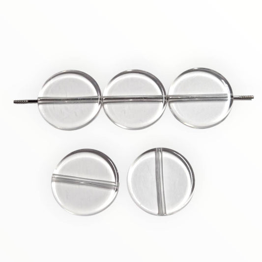 31mm Clear Acrylic Discs 2mm Holes