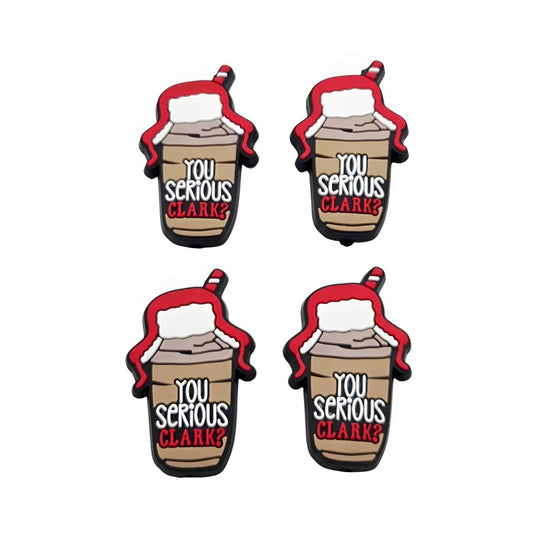 Serious Clark? Coffee Cup Silicone Focal Beads
