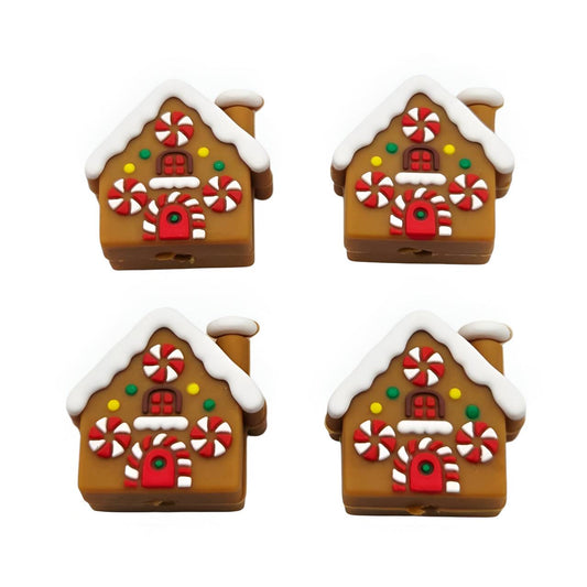 Gumdrops & Ginger House Silicone Focal Beads