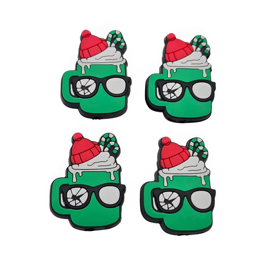 Triple Dog Dare Cocoa Silicone Focal Beads