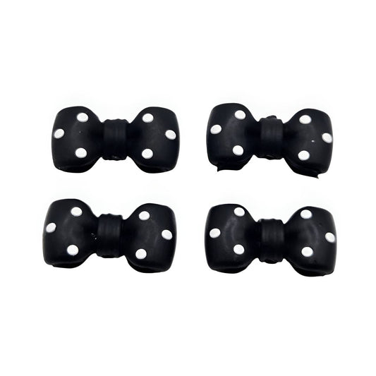 Dotty Diva Bow Silicone Focal Beads