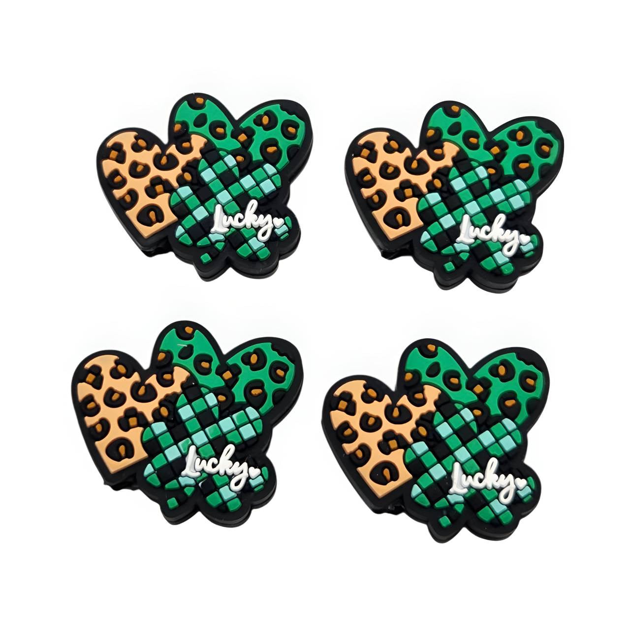 St. Patty's Wild Clover Silicone Focal Beads