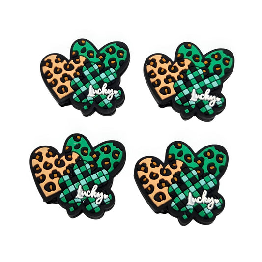 St. Patty's Wild Clover Silicone Focal Beads