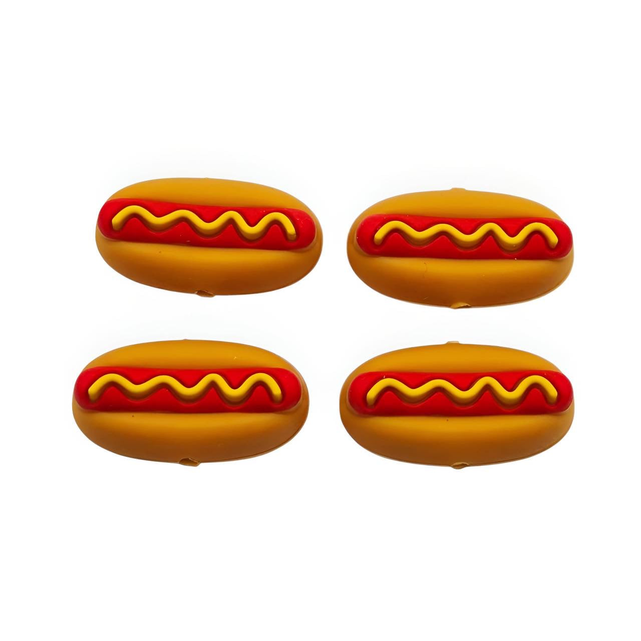 3D Hotdog Silicone Focal Beads