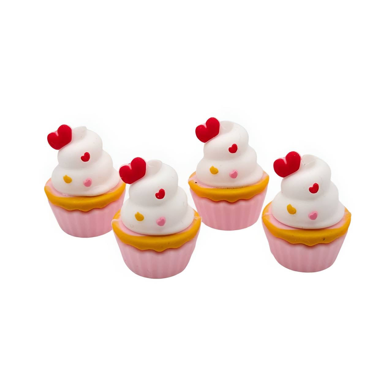 3D Cupcake Silicone Focal Beads