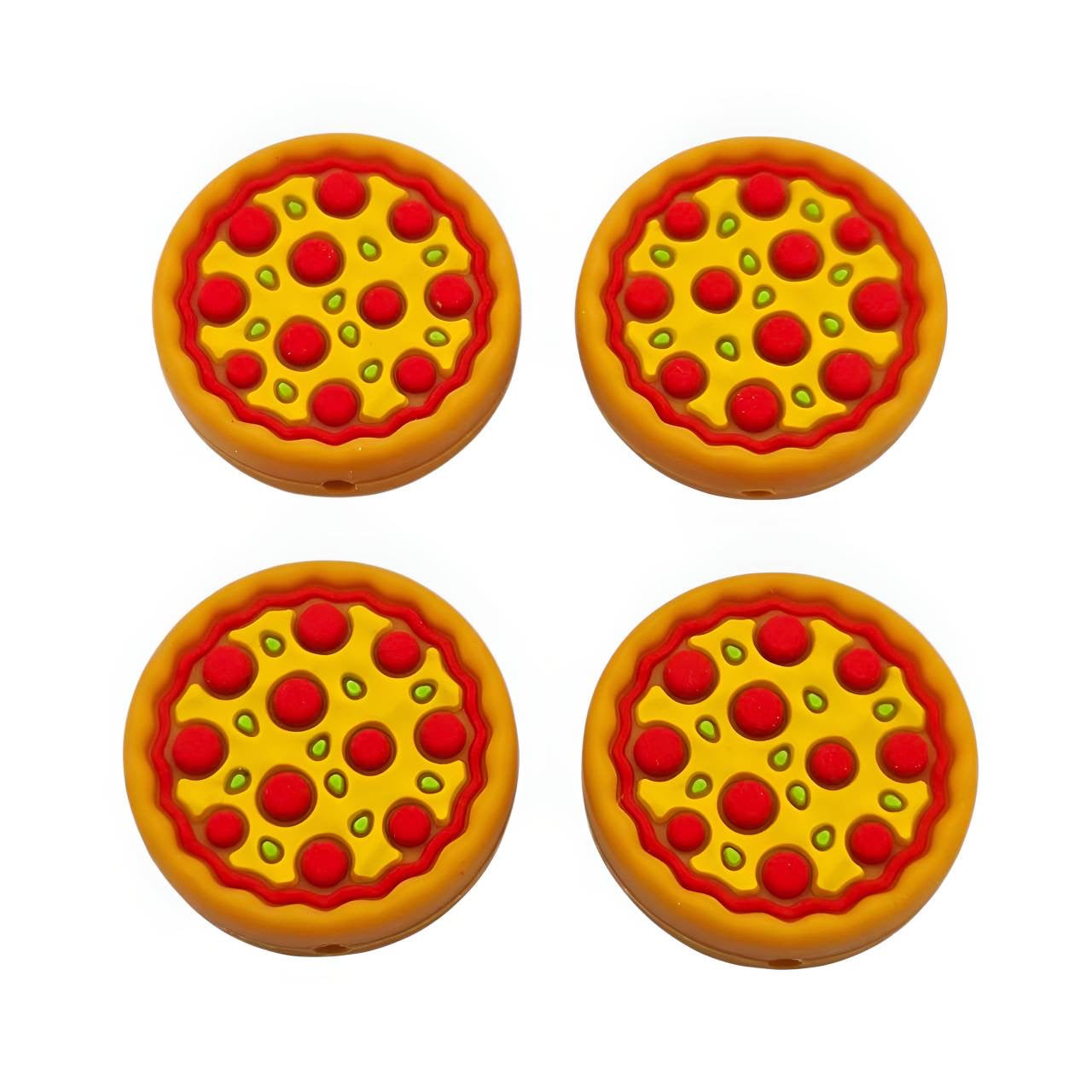 Pizza Silicone Focal Beads