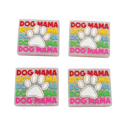 Dog Mama Silicone Focal Beads