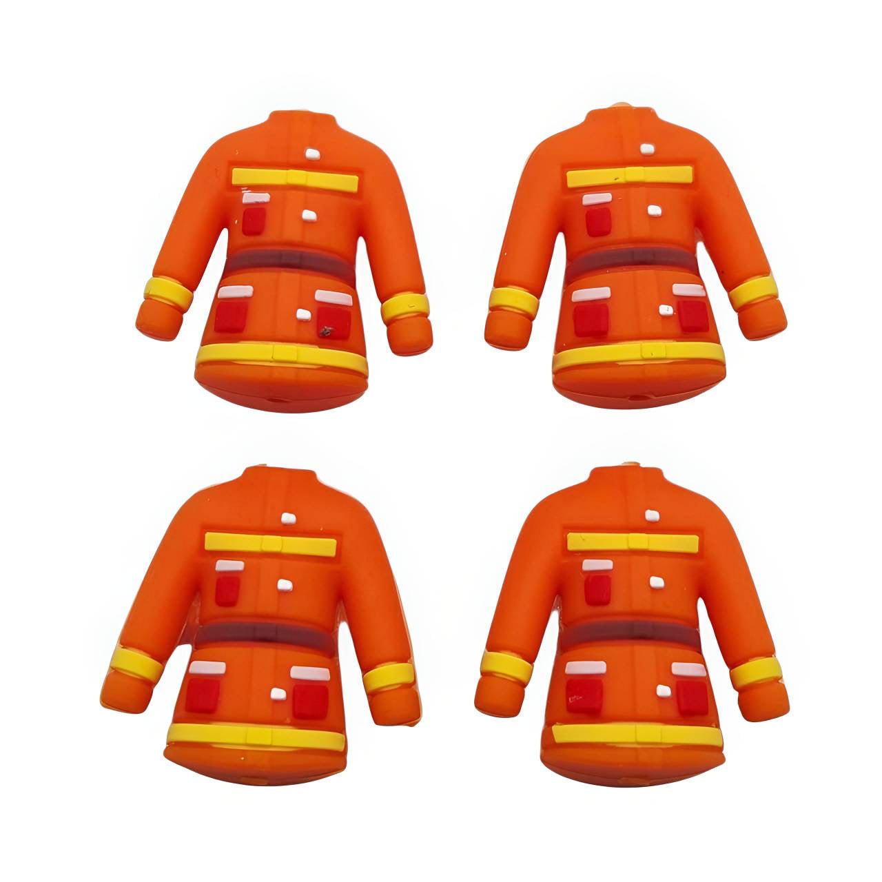 3D Fire Rescue Gear Silicone Focal Beads