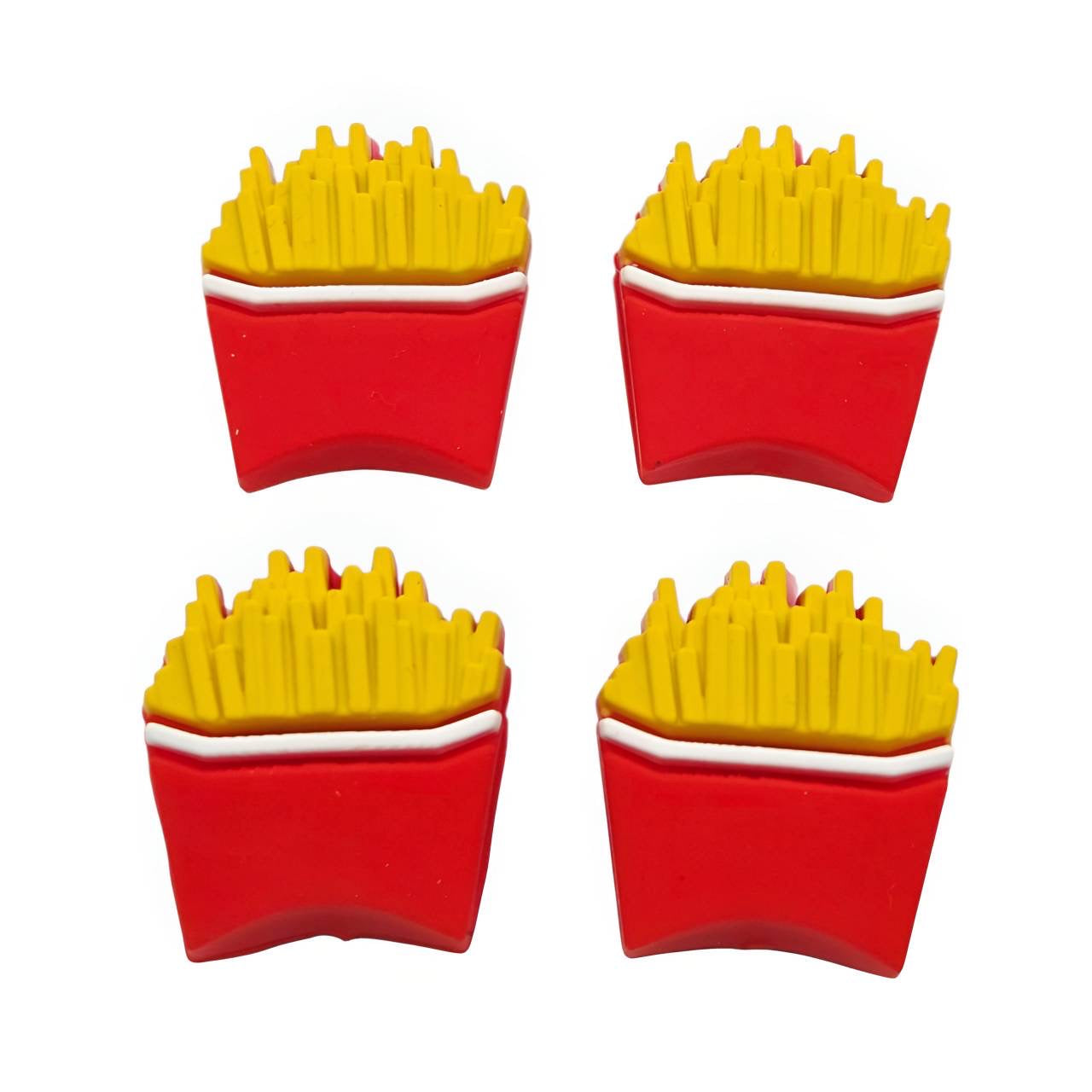 3D French Fry Silicone Focal Beads