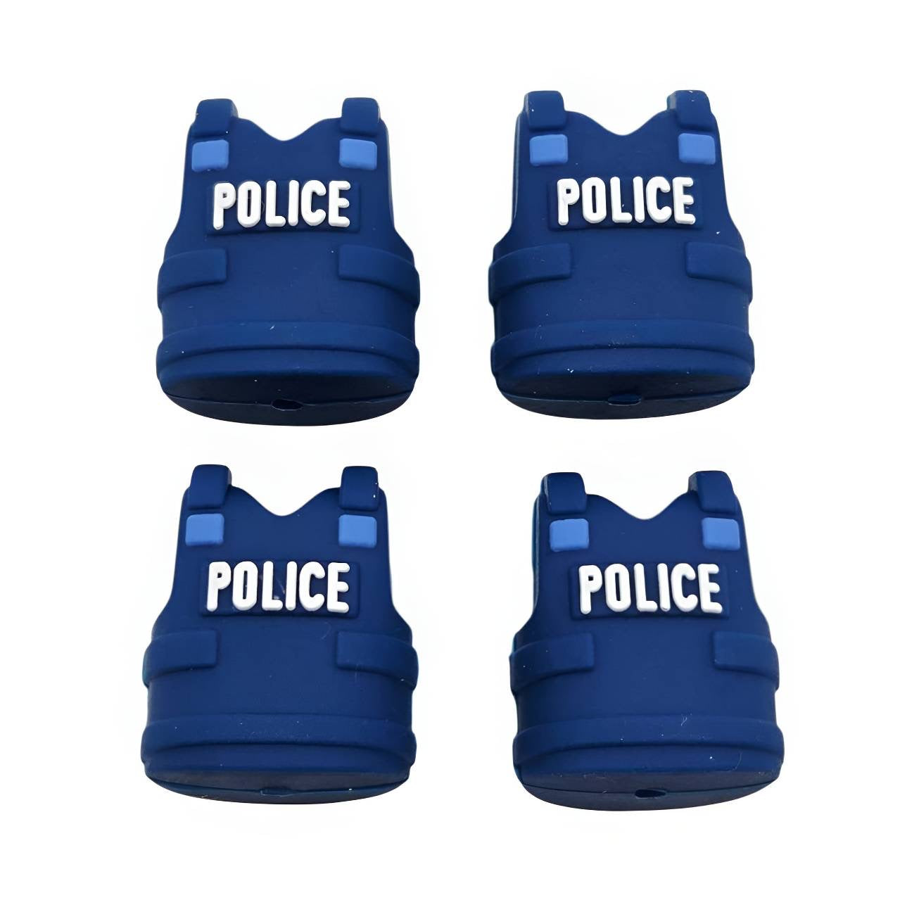 3D Police Vest Silicone Focal Beads