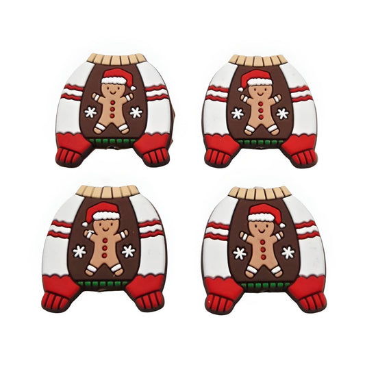 Jinglebread Snuggle Silicone Focal Beads