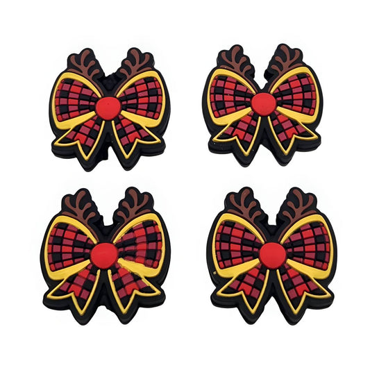 Rudolph's Ribbon Silicone Focal Beads