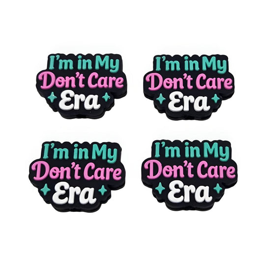 Don't Care Era Silicone Focal Bead (Custom Design by Bailey's Beads)
