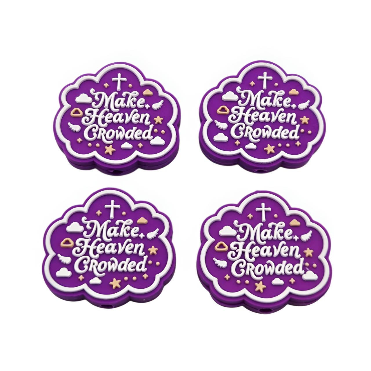 Make Heaven Crowded Silicone Focal Bead (Custom Design by Bailey's Beads)