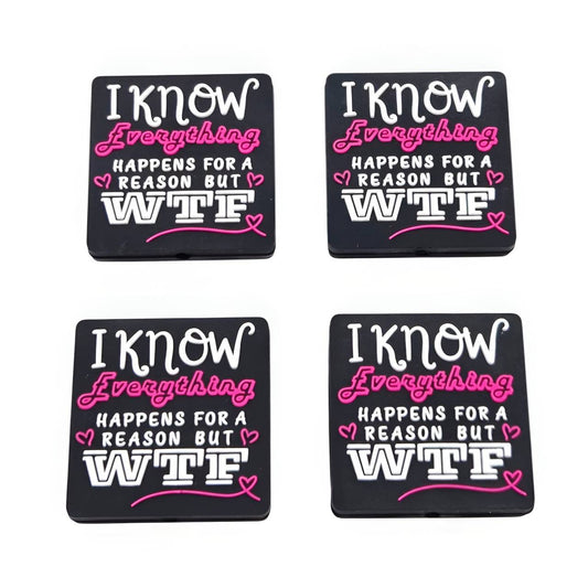 Everything Happens for a Reason Silicone Focal Beads  (an Exclusive Design to RD Creations)