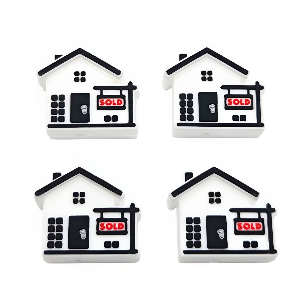 3D Realtor House Silicone Focal Beads (an Exclusive Design to RD Creations)