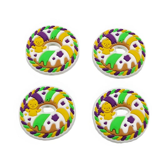 King Cake Silicone Focal Bead (Custom Design by Bailey's Beads)