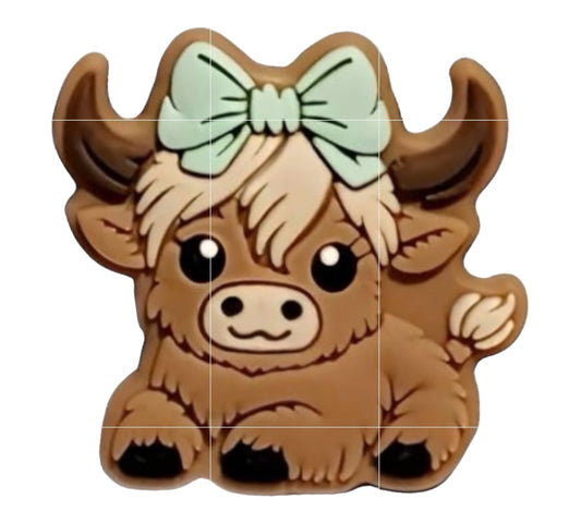 Girl Highland Cow (Mint) Focals