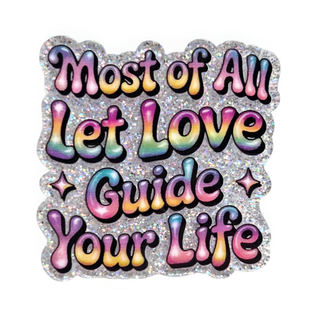 Let Love Guide~ Acrylic Flatbacks (Exclusive Bailey's Beads Design)