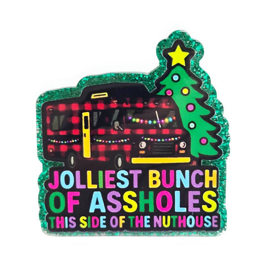 Jolliest Bunch~ Acrylic Flatbacks (Exclusive Bailey's Beads Design)