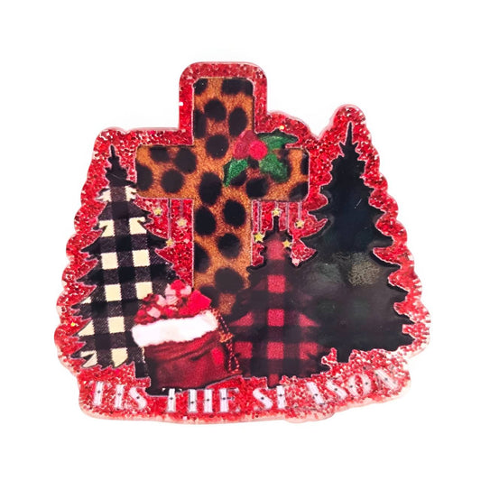 Tis the Season~ Acrylic Flatbacks (Exclusive Bailey's Beads Design)