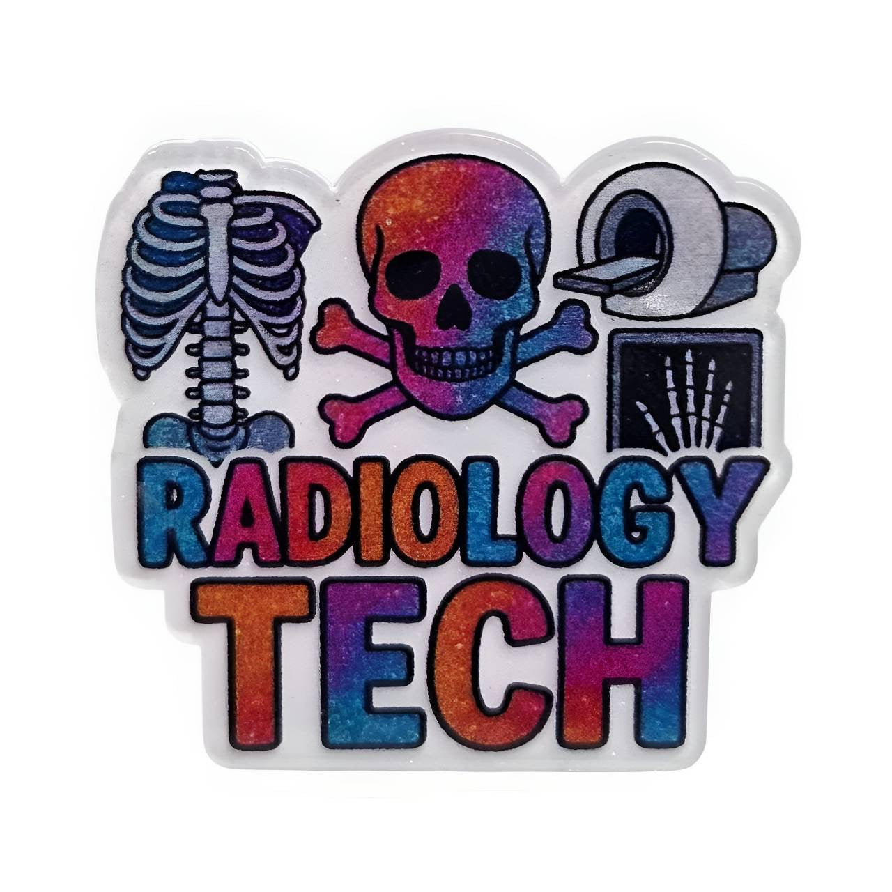 Radiology Tech~ Acrylic Flatbacks (Exclusive Bailey's Beads Design)
