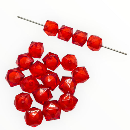16mm Red Encapsulated Acrylic Beads
