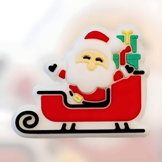 Santa Sleigh Silicone Focal