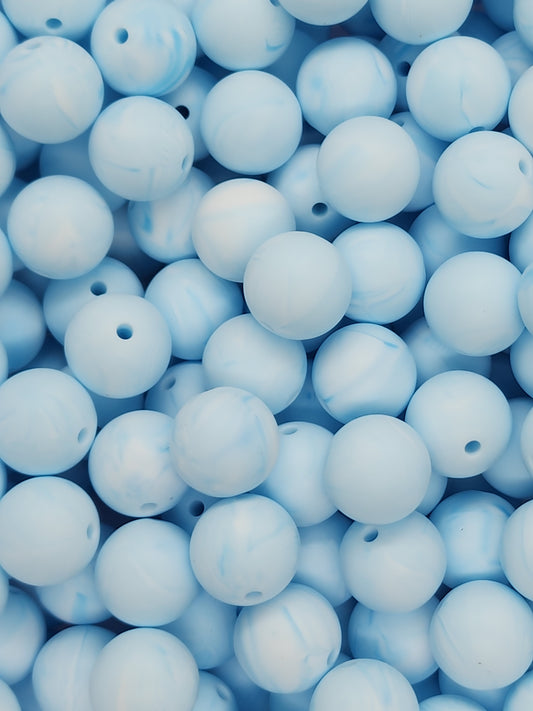 Sky Whisper 15mm Silicone Beads