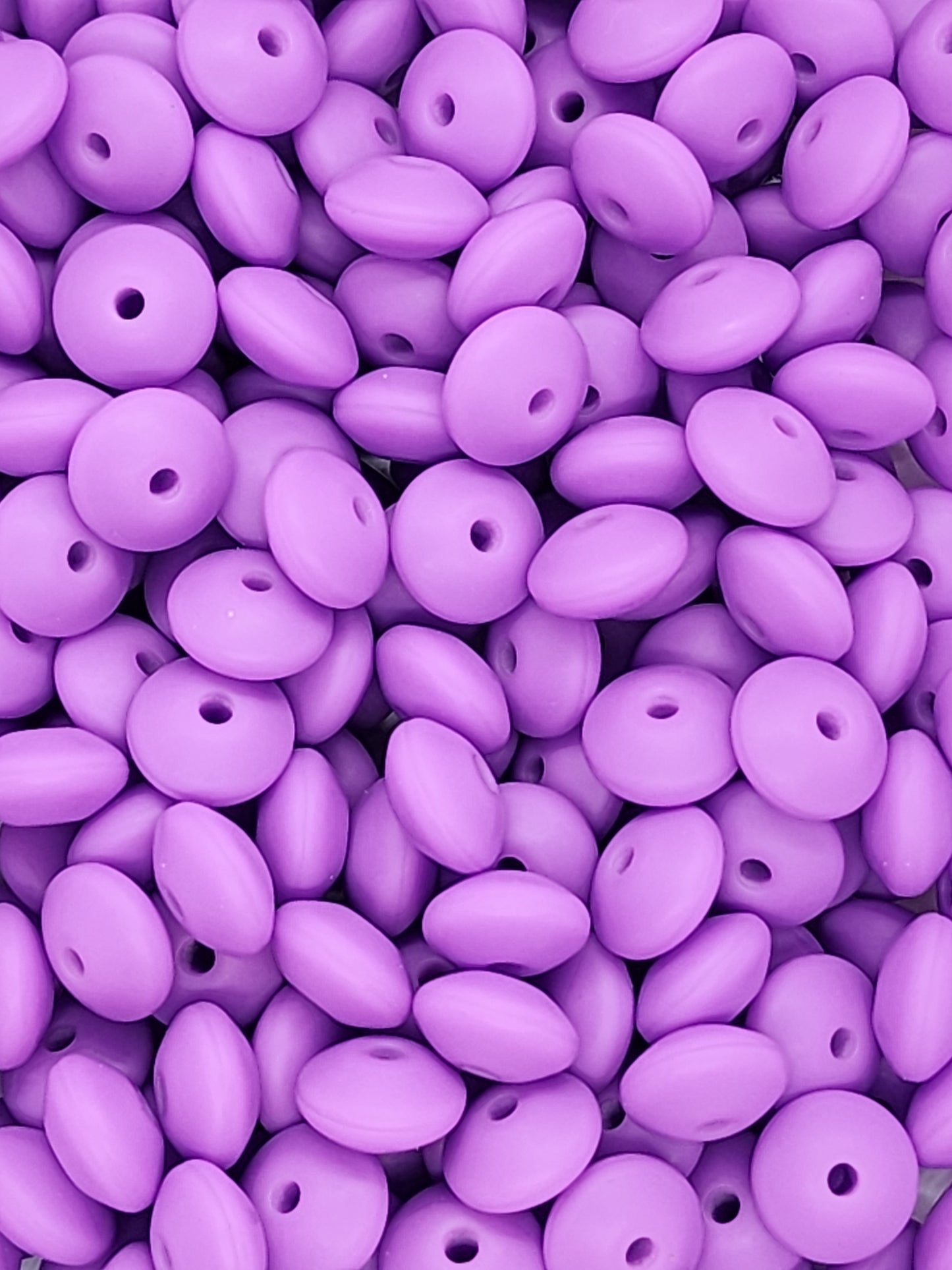 Royal Velvet Silicone Lentil beads