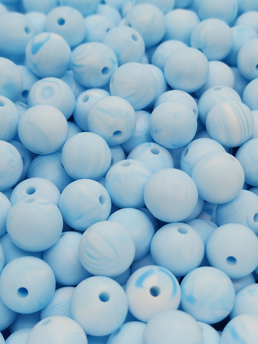 Sky Whisper 12mm Silicone Beads