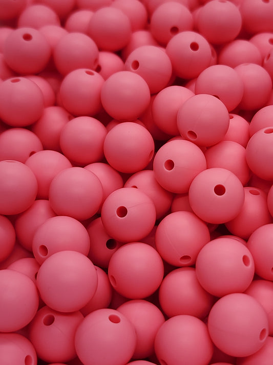 Blooming Rose 12mm Silicone Beads