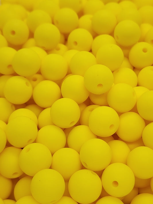 Sunshine 12mm Silicone Beads